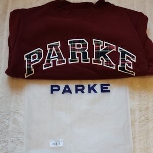 Parke Varsity Mockneck Maroon/plaid